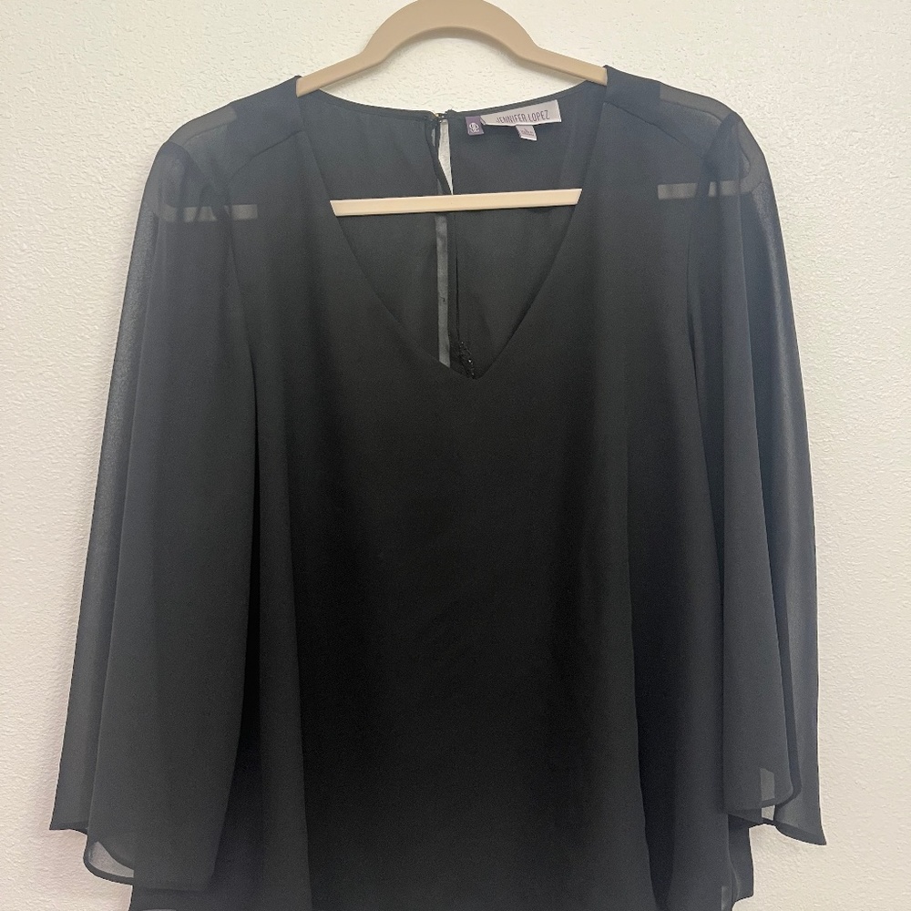 Jennifer Lopez Black Classy Top